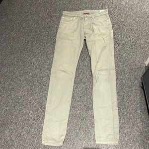 Brunello Cucinelli Men’s Straight Leg Jeans in Green